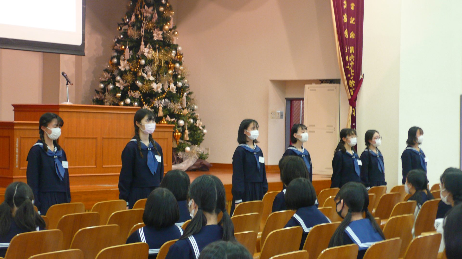 生徒演説会 聖和学院中学校 髙等学校 生徒演説会 聖和学院中学校 髙等学校
